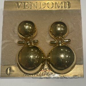 Designer Coro 22k gold plated Statement Earrings